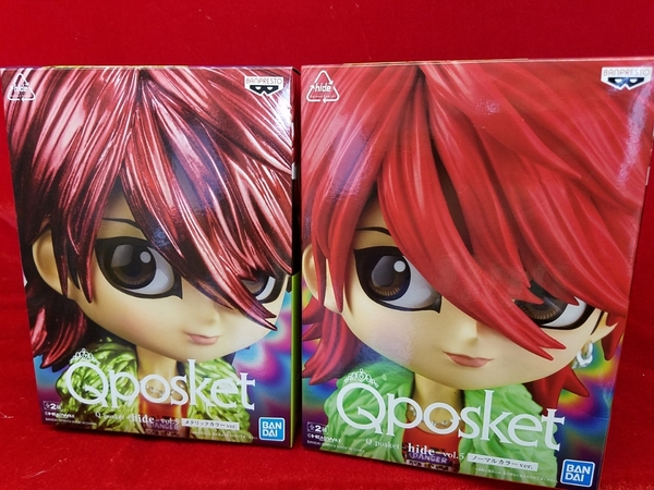 Qposket -hide- vol.5 ヒデ フィギュア ノーマルカラー &メタリックカラー(レアカラー)X JAPAN Q posket 全2種セット