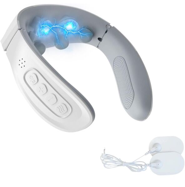 ネックケア 首 リラクゼーション器静音 コードレス 5種モード 15段階強度 軽量 温熱 USB充電式 加熱機能 簡単操作