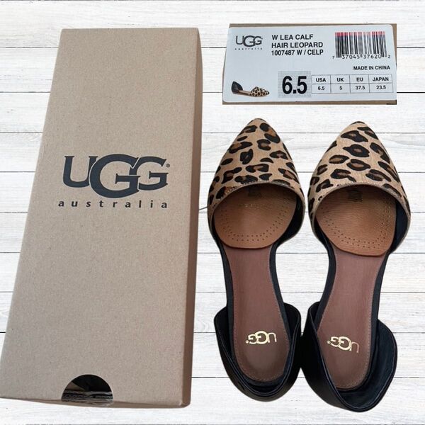 【UGG】W Lea Calf Hair Leopard /JP 23.5㎝