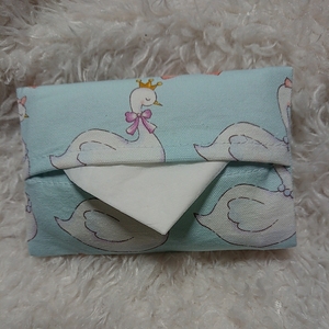 * hand made *No.203 pocket tissue case! large pocket tissue for elementary school student kindergarten elementary school swan 