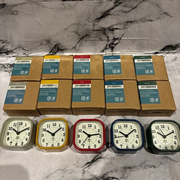 新品、未使用 BRUNO スクエアリトルクロック 10個セット