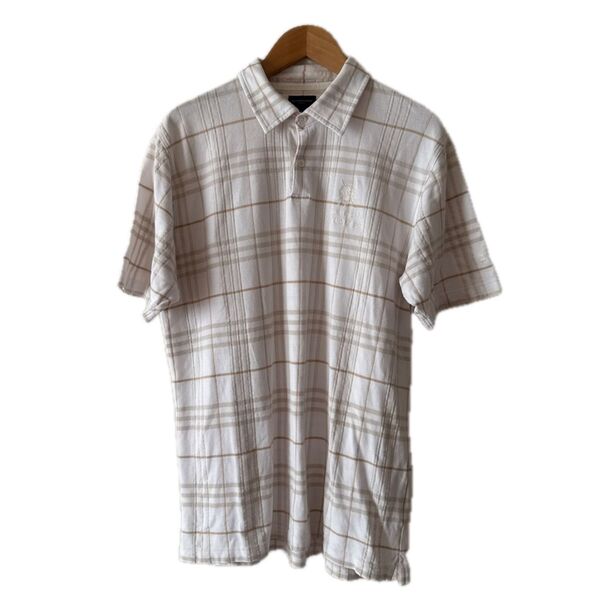 BURBERRY GOLF バーバリーゴルフ メンズ半袖シャツUSED M 大きめ