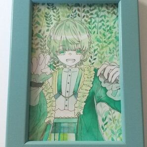 原画「がお!」緑縛り フォトフレームサイズ