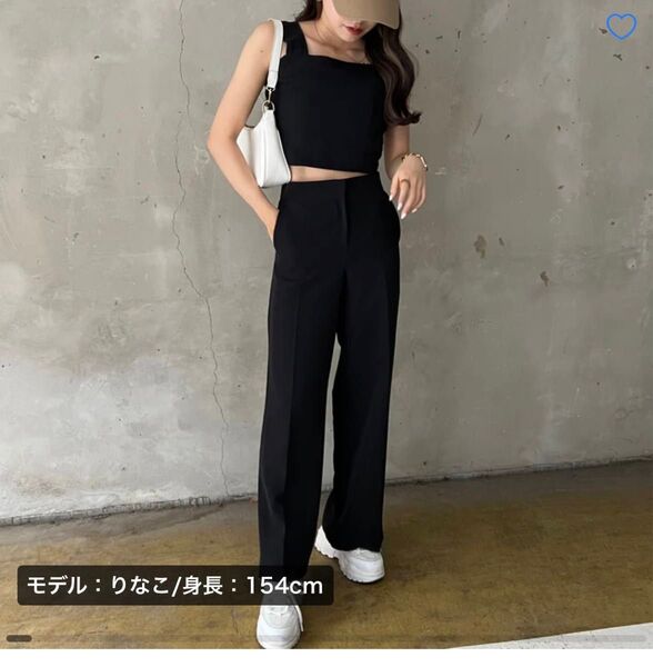JUDIN 【RiLi】ビスチェ+ハイウエストパンツセット