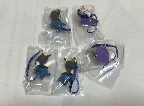 ポケモン根付マスコット ドラゴン使いへの道 モノズ3体ヌメラ2体セット