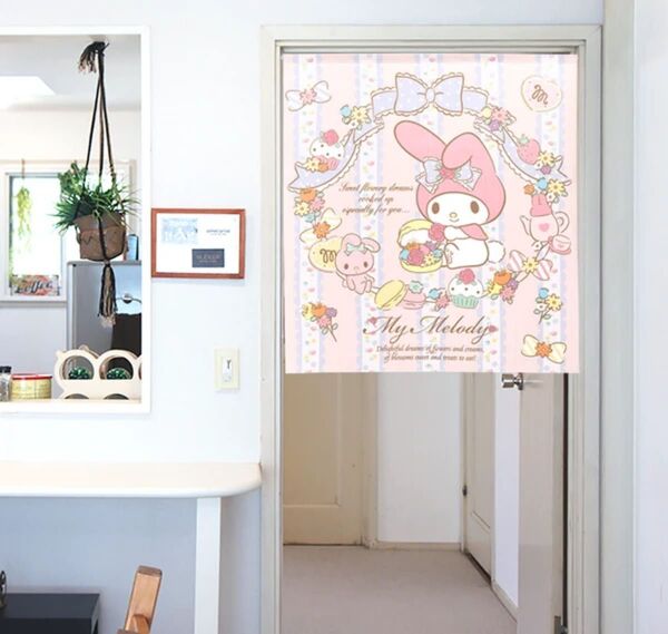 【日本製のれん】サンリオ「マイメロディ シュガードリーム」85×90cm