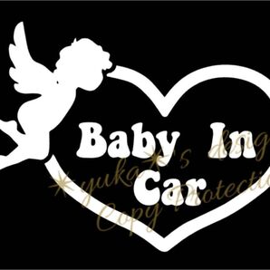☆ Baby In Car ベビーインカー ☆ 天使 かわいい ステッカー