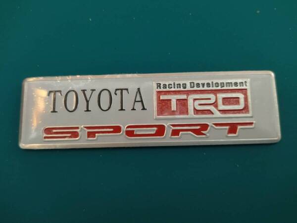 【ゆうパケット送料込】TRD SPORT エンブレムプレート 横10cm×縦3cm
