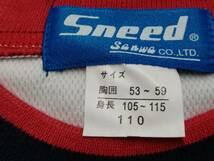 新品 半袖 サイズ１１０ 白×赤紺◆Ｓｎｅｅｄ◆半袖トレシャツ◆体操着◆運動着◆トレーニングウェア◆スポーツウェア◆子ども用◆①_画像3