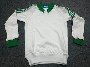 [Есть хороший продукт] Длинной рукав 120 белый x зеленый ◆ Sneed ◆ Sanwa ◆ Рубашка с длинным рукавом ◆ Джерси ◆ Гимнастика ◆ Спортивная одежда ◆ Младшая средняя школа