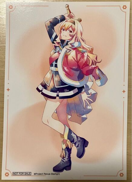 西條クロディーヌ ブロマイド 少女☆歌劇 レヴュースタァライト
