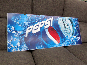 PEPSI ペプシ コーラ 看板 88cm ホーロー 青い缶 ディスプレイ 札幌市