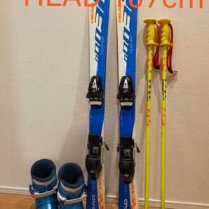 HEADスキー板 スキーブーツ ポールセット 子供 キッズ