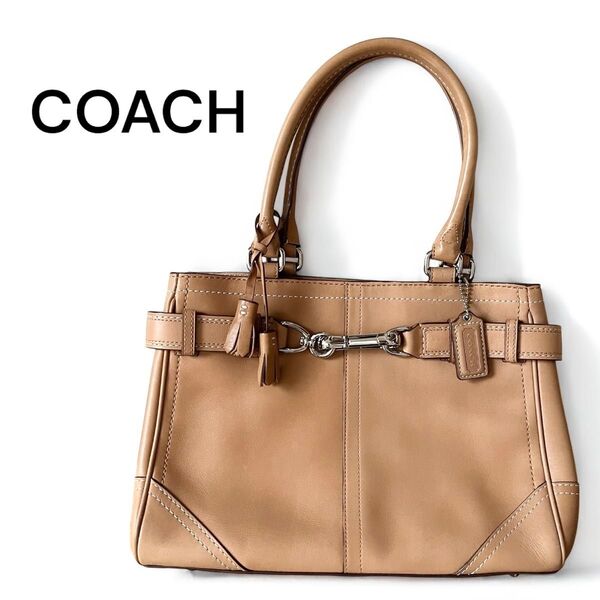 COACH コーチ キャリーオール 8A71 バッグ ハンドバッグ トートバッグ レザー