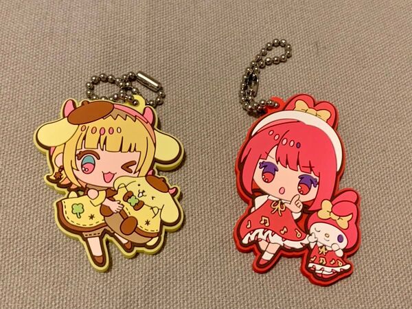 推しの子×サンリオキャラクターズ スペシャルラバーマスコット MEMちょ×ポムポムプリン 有馬かな×マイメロディ 2個セット