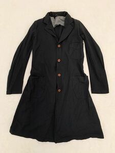 COMME des GARCONS COMME des GARCONS 製品染め ブラック後ろプリーツコート sizeS コムデギャルソンコムデギャルソン cdgcdg 黒