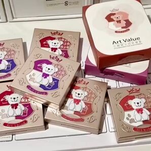 art value クマ アイシャドウパレット ピンク系#01 ふんわり