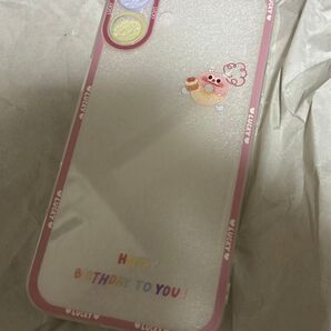 iPhone16plusスマホケース ピンク透明 iPhone