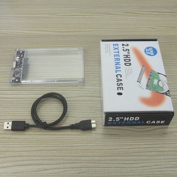 2.5インチ HDD/SSDケース USB3.0接続 SATA対応 外付けハードディスク 5Gbps 高速データ転送