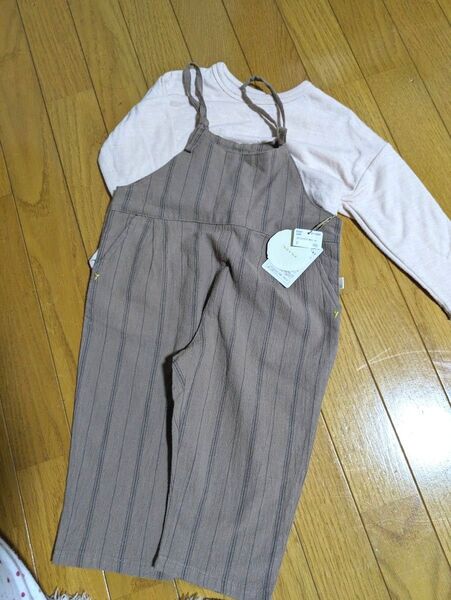 90.テータテート futafuta バースデイ しまむら ロンT サロペット 韓国服 ベビー服
