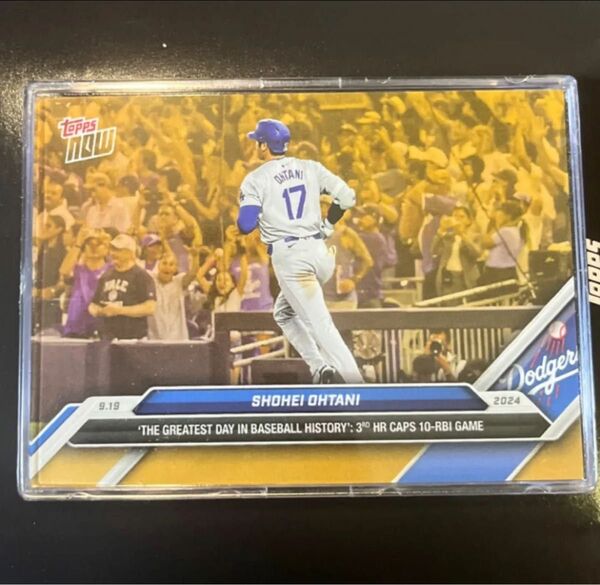 大谷翔平 topps now ドジャース 3打席連続ホームラン 50/50 ボーナスカード 非売品 激レア 未開封