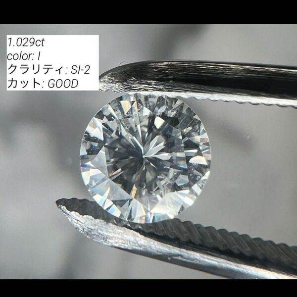 ルース ダイヤモンド 1.029ct SI-2 中央宝石研究所GNJ-606