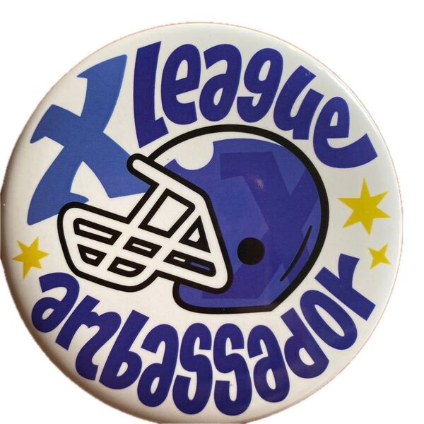 アメフト Xリーグ 缶バッチ