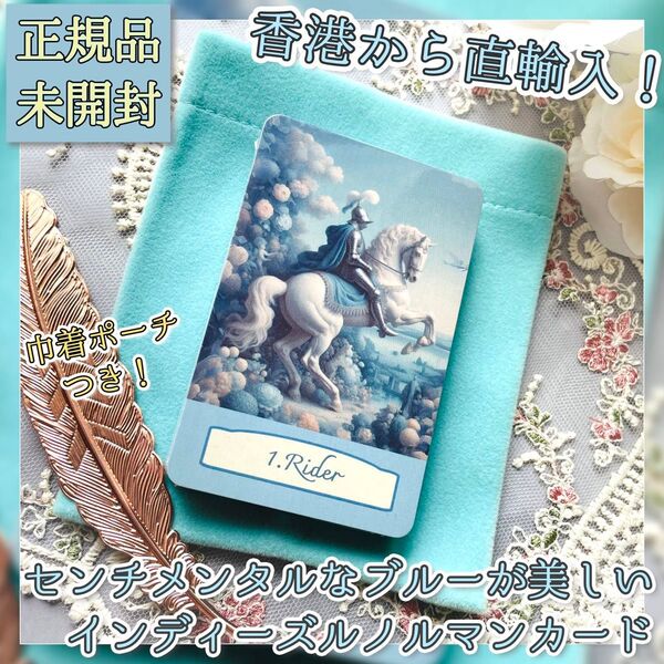 ★香港からお取り寄せ★センチメンタルなセピアブルーのインディーズルノルマンカード