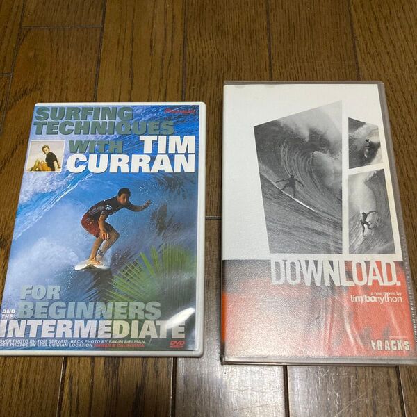 【セット売り】サーフテクニック ティム・カラン DVDとVHSセット