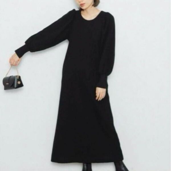 URBAN RESEARCH Sonny Label〈アーバンリサーチサニーレーベル〉パフスリーブ起毛ワッフルカットワンピース