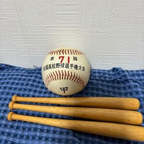 甲子園ボール バット付き