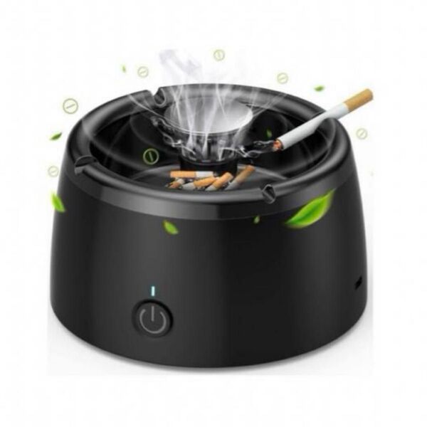 【新品】灰皿 脱臭機 充電式空気清浄機 スモークレス灰皿