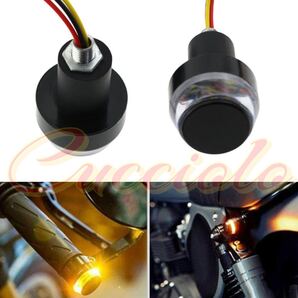 【送料無料】バーエンドウインカー LED グリップエンド ハンドル