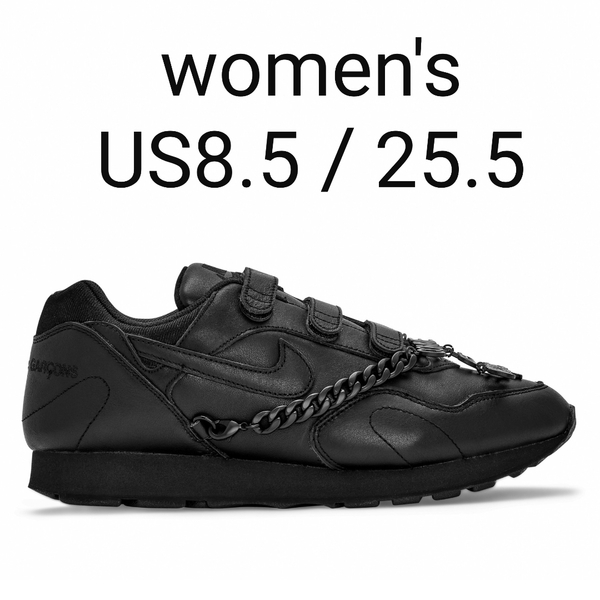 women's US8.5 25.5 Comme des Garcons × NIKE outburst black コムデギャルソン ナイキ アウトバースト ブラック Jordan 1 SHOX CDG 95
