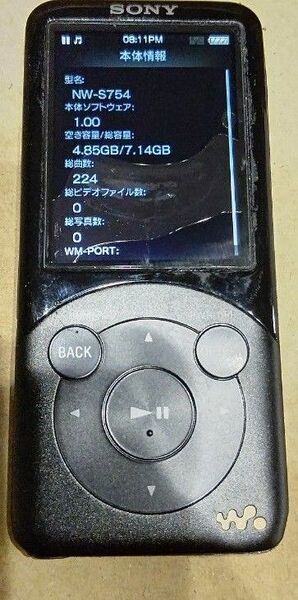 SONY WALKMAN s754 本体のみ 液晶難あり