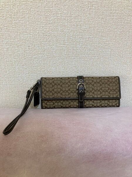 *コーチ* ポーチ 長財布 スリム