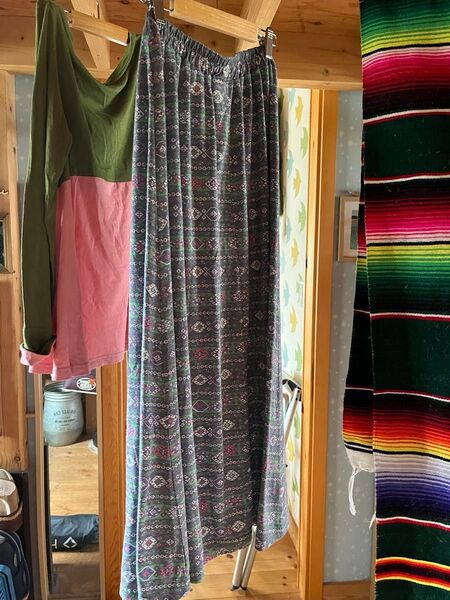 TITICACA*花柄ロングフレアスカート チャイハネ マライカ エスニック チチカカ マキシ オリエンタル
