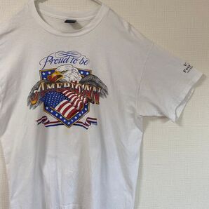 90s tシャツ USA製 イーグル 鷹 星条旗
