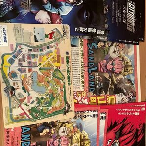 国際花と緑の博覧会EXPO"90下敷き、シティーハンター天使の涙、サンドランド映画チラシ(フライヤー、2種類、2枚づつ、新聞10点