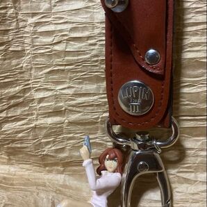 ルパン三世/峰不二子/レザーキーホルダー【開封済みの現状品】【送料無料】価格交渉はスルーさせていただきます