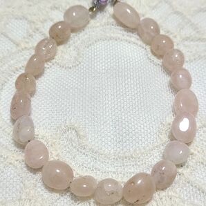 【モルガナイト】タンブルスムース 1連15cm