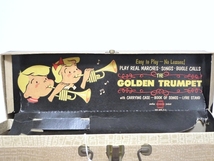 50～60’s ビンテージ USA製 トランペット 子供用 キッズ THE GOLDEN TRUMPET ケース付 EMENEE社 楽器 音楽_画像4