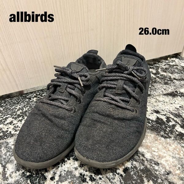 allbirds スニーカー ウールランナー ナチュラルブラック メンズ 26