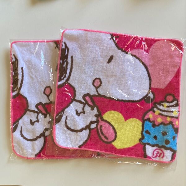 SNOOPY ハンドタオル 2枚 Baskin Robbins 31 約25cm×25cm 未使用品