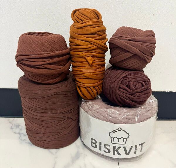 【ブラウン系セット】konfetti、KNITKA、ロシアヤーン 玉売り