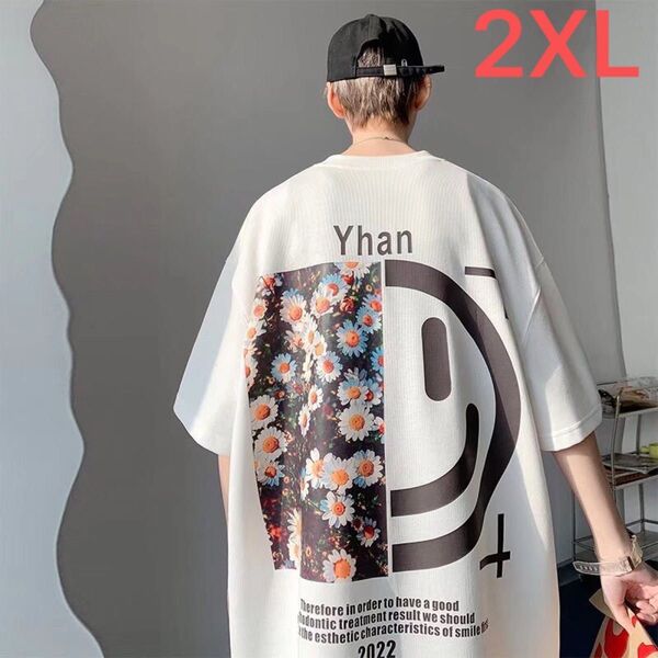 JUAS029メンズ tシャツ ティーシャツ 韓国風 五分丈袖 丸首 大きいサイズ ゆったり 英文字 夏