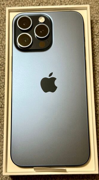【美品】iPhone15 pro Max 256gb ブルーチタニウム Apple Store正規購入 おまけ付き SIMフリー