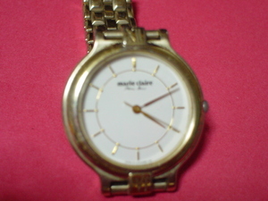 珍品　MARIE　CLAIRE　腕時計　薄型　ゴールド