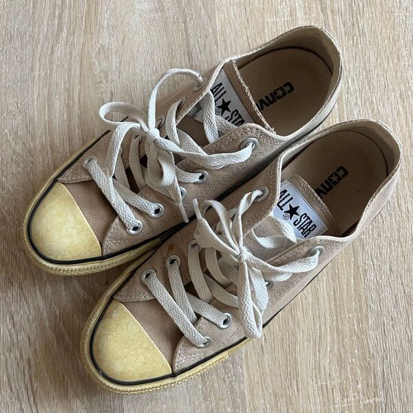 靴 converse シューズ ベージュ