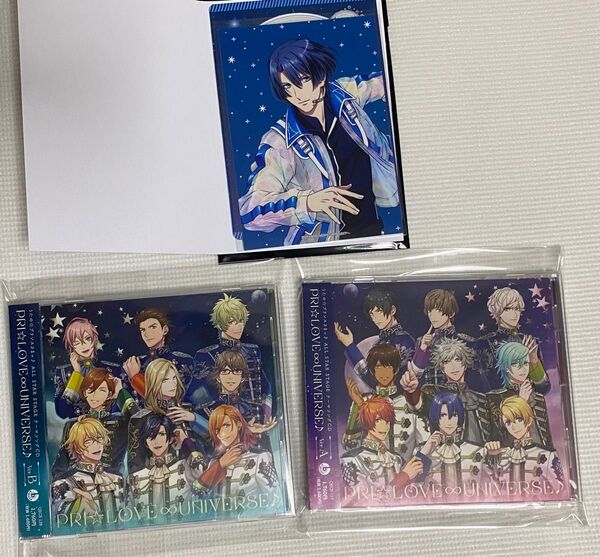 うたプリ ASSMU ASS CD Ver.A、Ver.B スタトレ ムーンシャイン 硬質ケース付きブロマイド 真斗